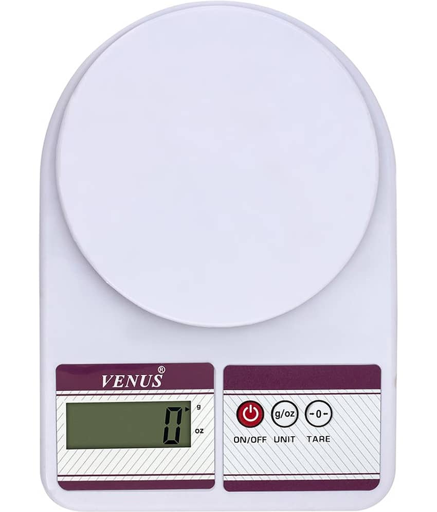 Venus Electronic Digital Kitchen Weighing Scale10 kg SF-400-White