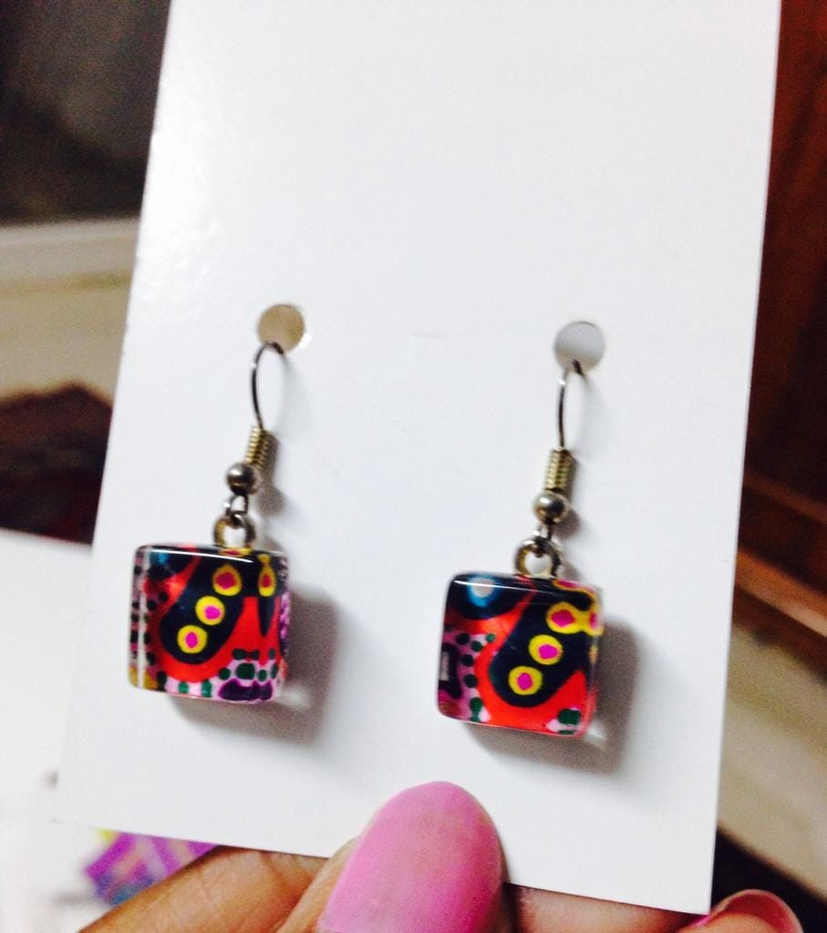 The Bubbles Glass Earrings