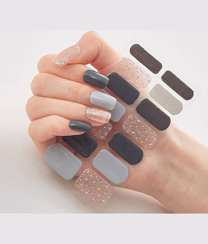 The Canvas Arts 14 Tips Finger Nail Sticker Women Stickers 10 g