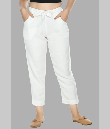 PREEGO - Black Rayon Regular Women's Casual Pants ( Pack of 1 )