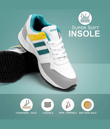 Begone Sports Shoe White Men's Sports Running Shoes