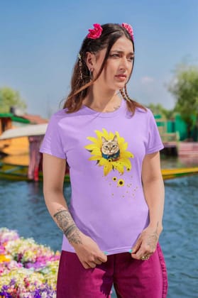 Round Neck T-Shirt (Women) - A Meowment Of Sunshine (11 colours)