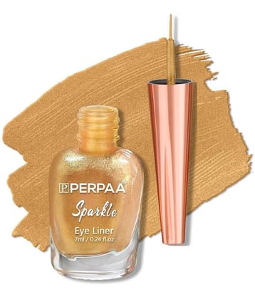 Perpaa - Gold Glitter Eye Liner Liquid ( Pack of 1 )