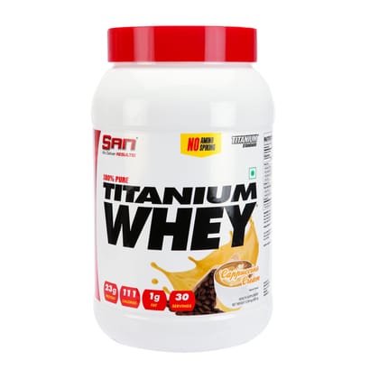 San Nutrition 100% Pure Titanium Whey Protein Powder | 23g protein | Concentrate & Isolate |