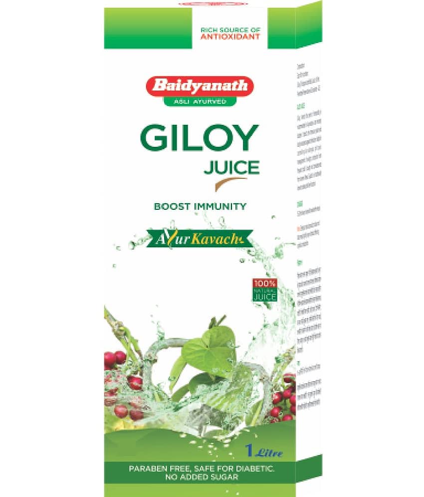 Baidyanath Giloy Juice, Natural Immunity Booster, No Added Sugar, 1 Ltr