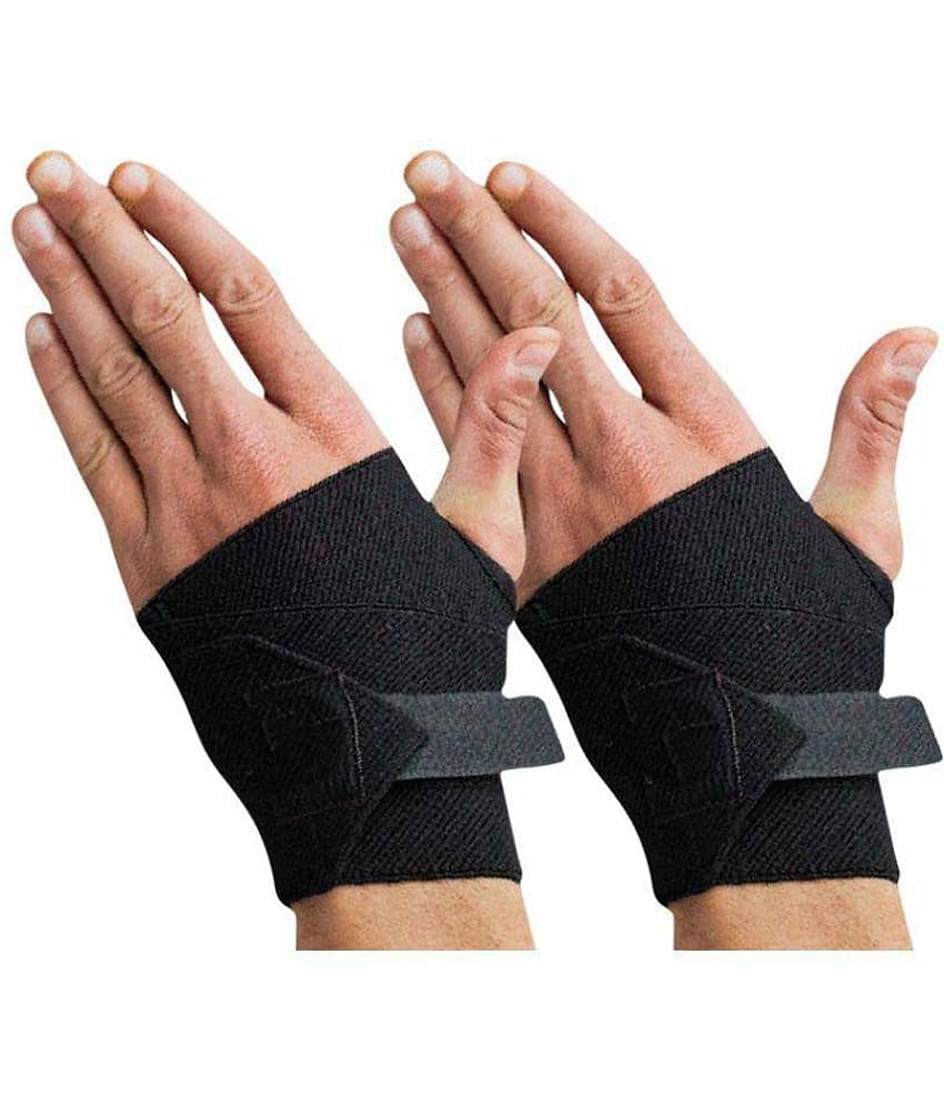 EmmEmm Finest Elastic Wrist Support Free Size (Pack of 2 Pcs)