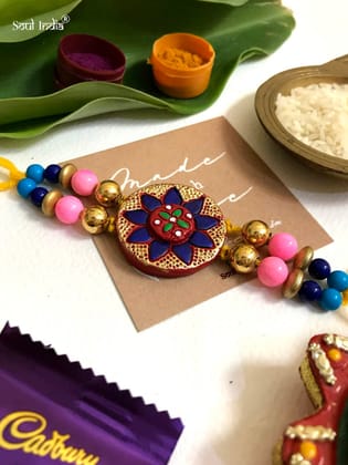 Handmade Terracotta RAKHI Gift Set