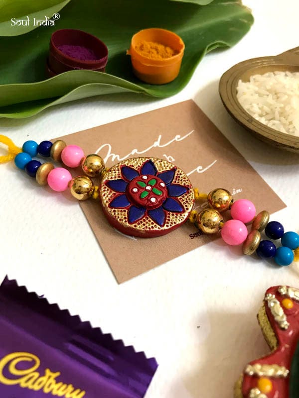 Handmade Terracotta RAKHI Gift Set