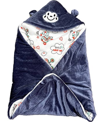 OLENE Polar Fleece Plain Single Size Kids Blankets - Grey ( Pack of 1 )