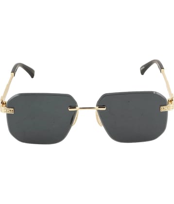 Bayberry Gold Rectangular Sunglasses ( Pack of 1 )