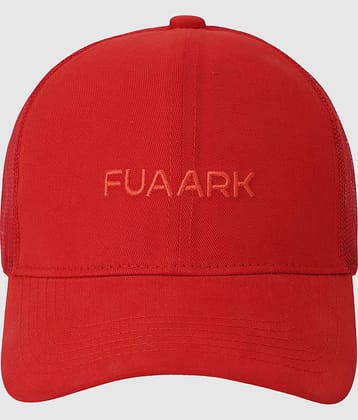 Fuaark Pack of 1 Cotton Men's Cap ( Red )