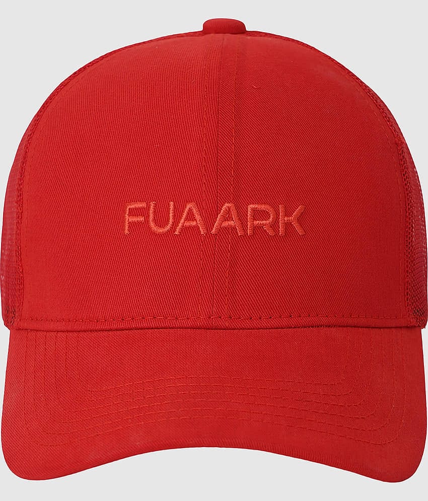 Fuaark Pack of 1 Cotton Men's Cap ( Red )