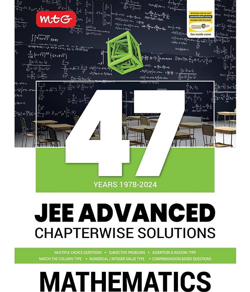 MTG 47 Years JEE Advanced (1978-2023) Chapter-wise Previous Years Solved Question Papers Mathematics Book | JEE Advanced PYQ For 2025 Exam