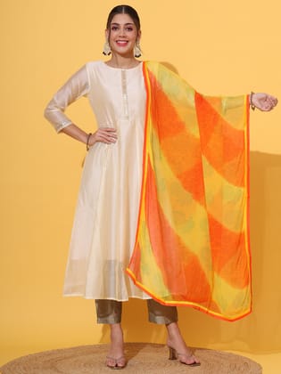 Shaded Shiffon Dupatta-FS / Orange