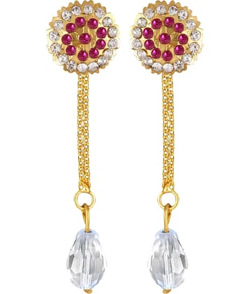 VIVASTRI Golden Drop Earrings ( Pack of 1 )