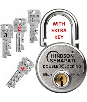 Hindson Silver Pad Lock ( Pack of 1 )