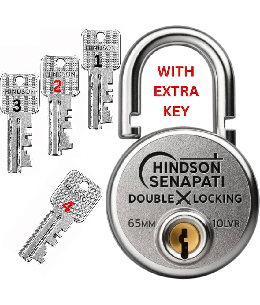 Hindson Silver Pad Lock ( Pack of 1 )