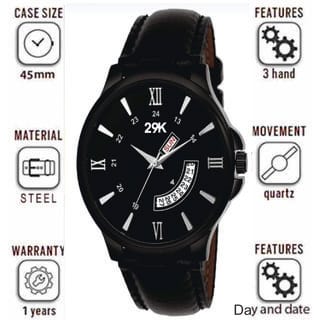 29K-9006 New Stylist  Attractive Black Dial  Next Generation Partywear/Formal/Casual Boy Smart Analog Watch - Men