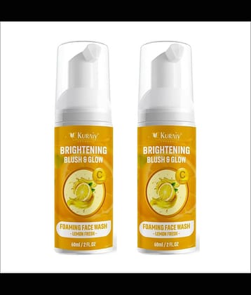 KURAIY Face Wash Cream With Natural Deep Moisturizing Face wash Tube pack of 2