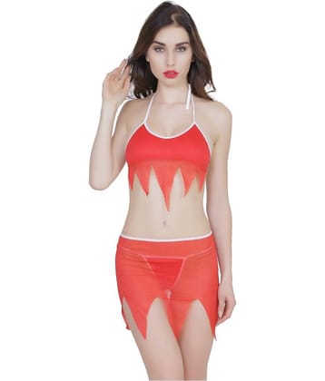 D Naked Lycra Baby Doll Dresses With Panty