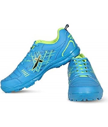 Vector X BLASTER-2020 Men's Synthetic Leather Blue-Green Cricket Shoes
