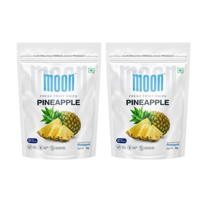 Moon Freeze Dried Pineapple Chips, 16 gm - Pack of 2