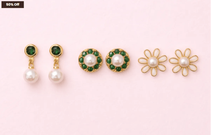 PEARL EARRING COMBO 2