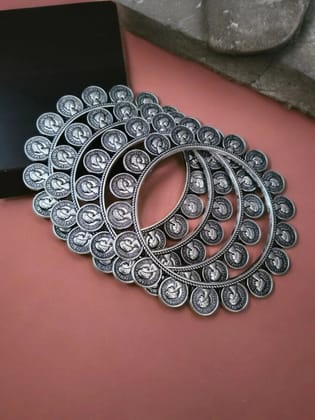 Antique Coin-Style German Silver Bangles | Sarichka Fashion-2.4