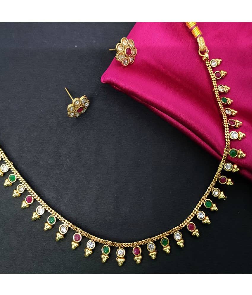 gilher Multi Color Copper Necklace Set ( Pack of 1 )