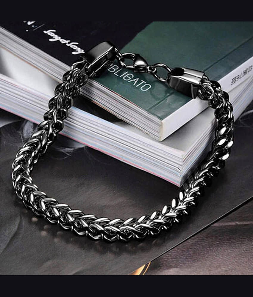 FASHION FRILL Black Bracelet ( Pack of 1 )