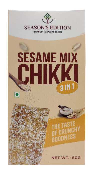 Season's Edition Sesame-Mix Chikki 720 Gms (60 Gms by Box Of 12)