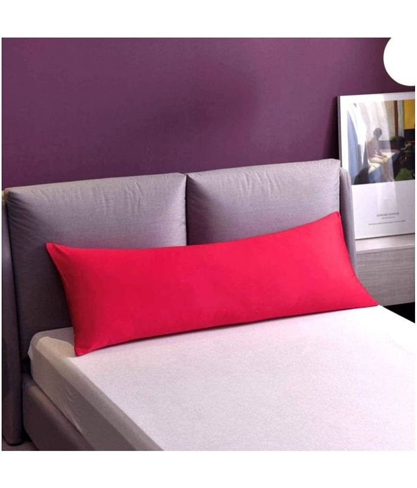PINDIA Single Red Pillow Cover