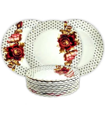 Inpro 12 Pcs Melamine Multi Color Half Plate