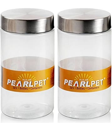 PearlPet 1700ml-2pcs Plastic Transparent Multi-Purpose Container ( Set of 2 )