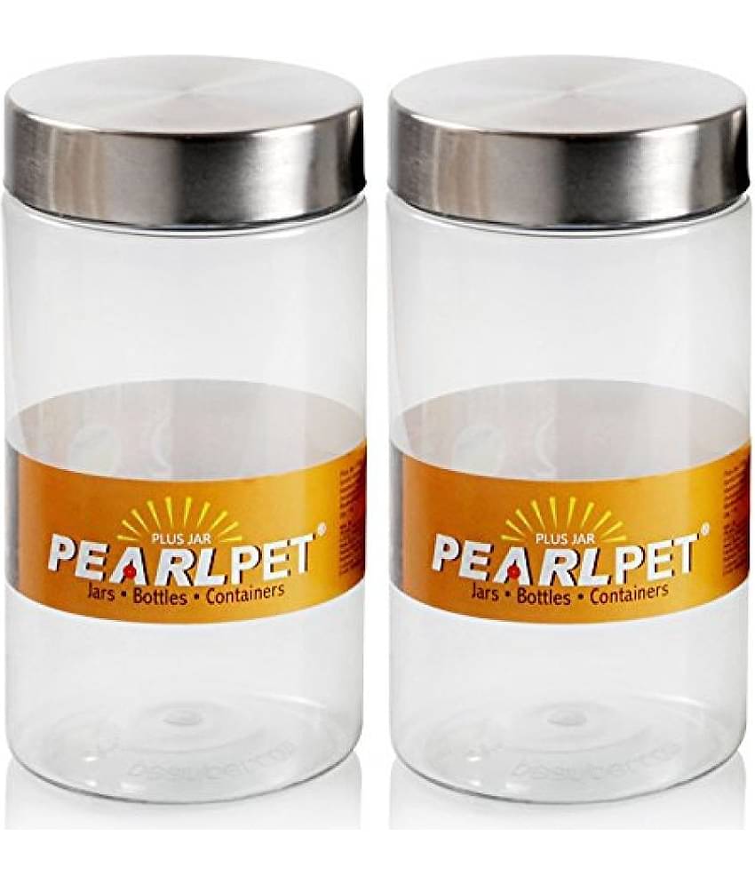 PearlPet 1700ml-2pcs Plastic Transparent Multi-Purpose Container ( Set of 2 )