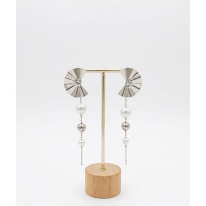 Earrings Metallic Fan 
