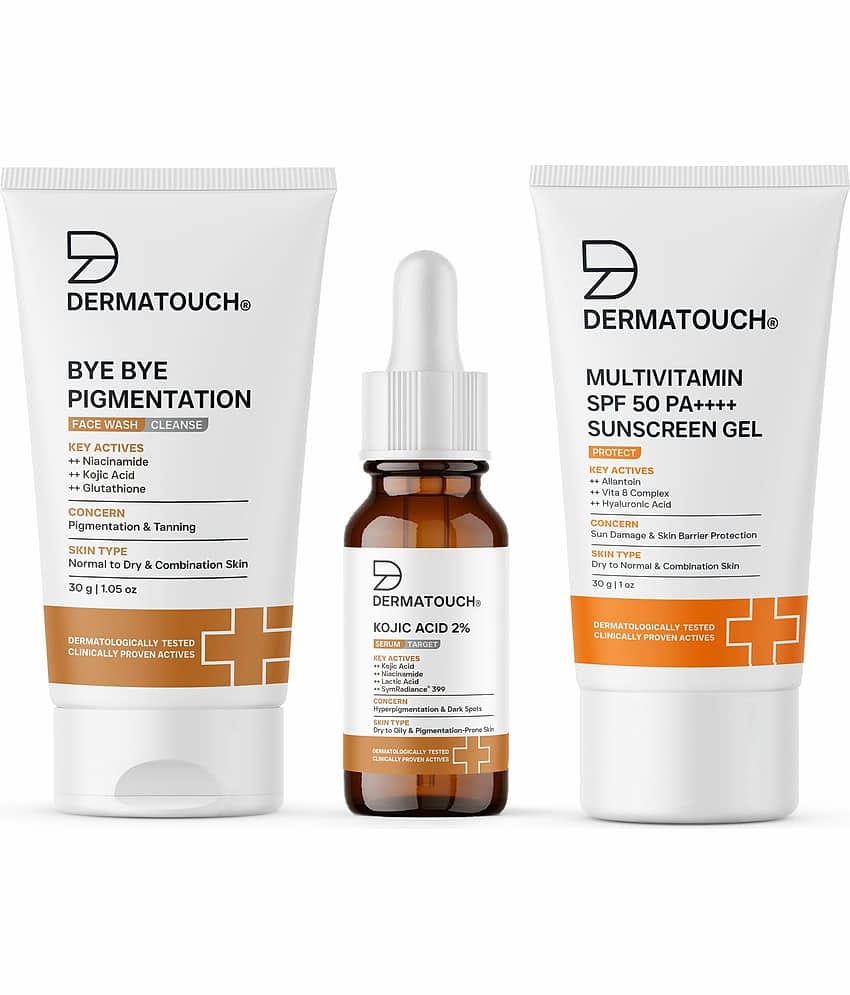Dermatouch Dermatouch Pigment Trio 70g PO3 2 Times Use Facial Kit For Combination Skin Fruit 70 ( Pack of 3 )