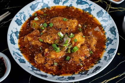Fish In Spicy Bean Sauce (Calcutta Bhetki) (Mc)