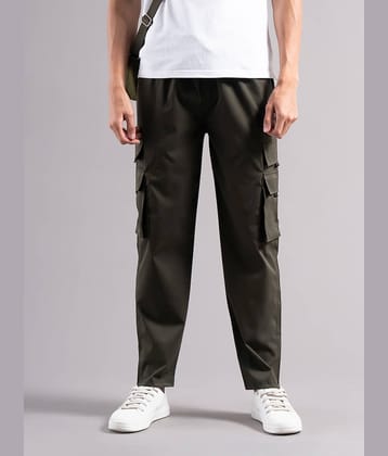 Paul Street Regular Men's Formal Trouser - Olive ( Pack of 1 )