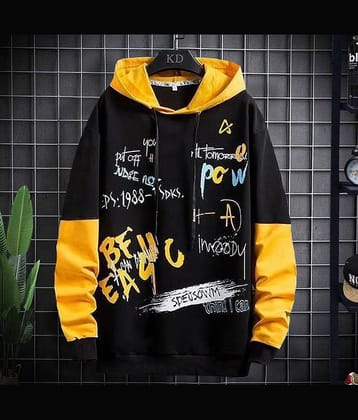 Try This Pack of 1 Cotton Blend Regular Fit Men's T-Shirt ( Black )