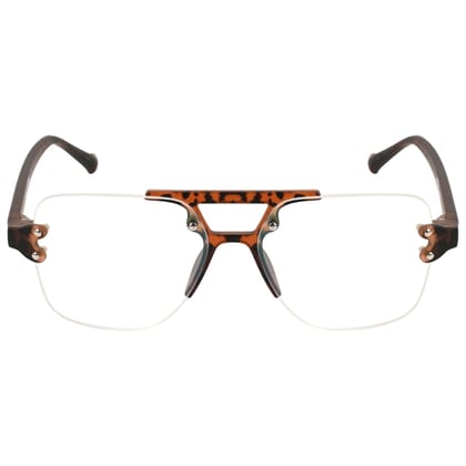 TERRY & CO | Zero Power Blue Cut Eyeglasses | Anti-Glare, UV Protection, Lightweight | For Gaming & Computer Use | Unisex | TIGER BROWN