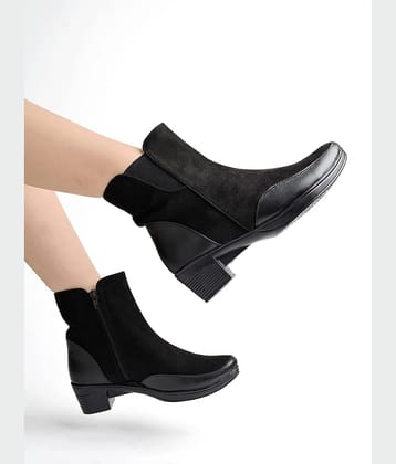 Shoetopia - Black Women's Ankle Length Boots