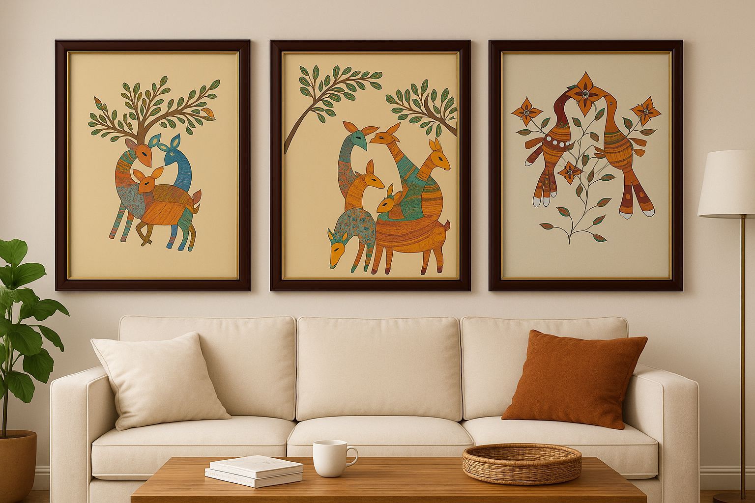 Tribal Harmony – Ash Art Collection (Set of 3)