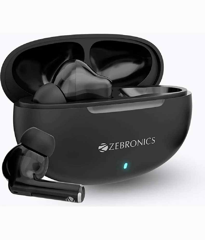 Zebronics Zeb-Chime Bluetooth True Wireless (TWS) In Ear 8 Hours Playback Powerfull bass IPX5(Splash & Sweat Proof) Black