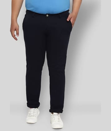 Urbano Plus - Navy Blue Cotton Blend Regular-Fit Men's Chinos ( Pack of 1 )