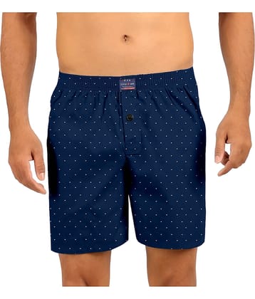 FTX Pack of 1 Cotton Boxers For Men's ( Blue )