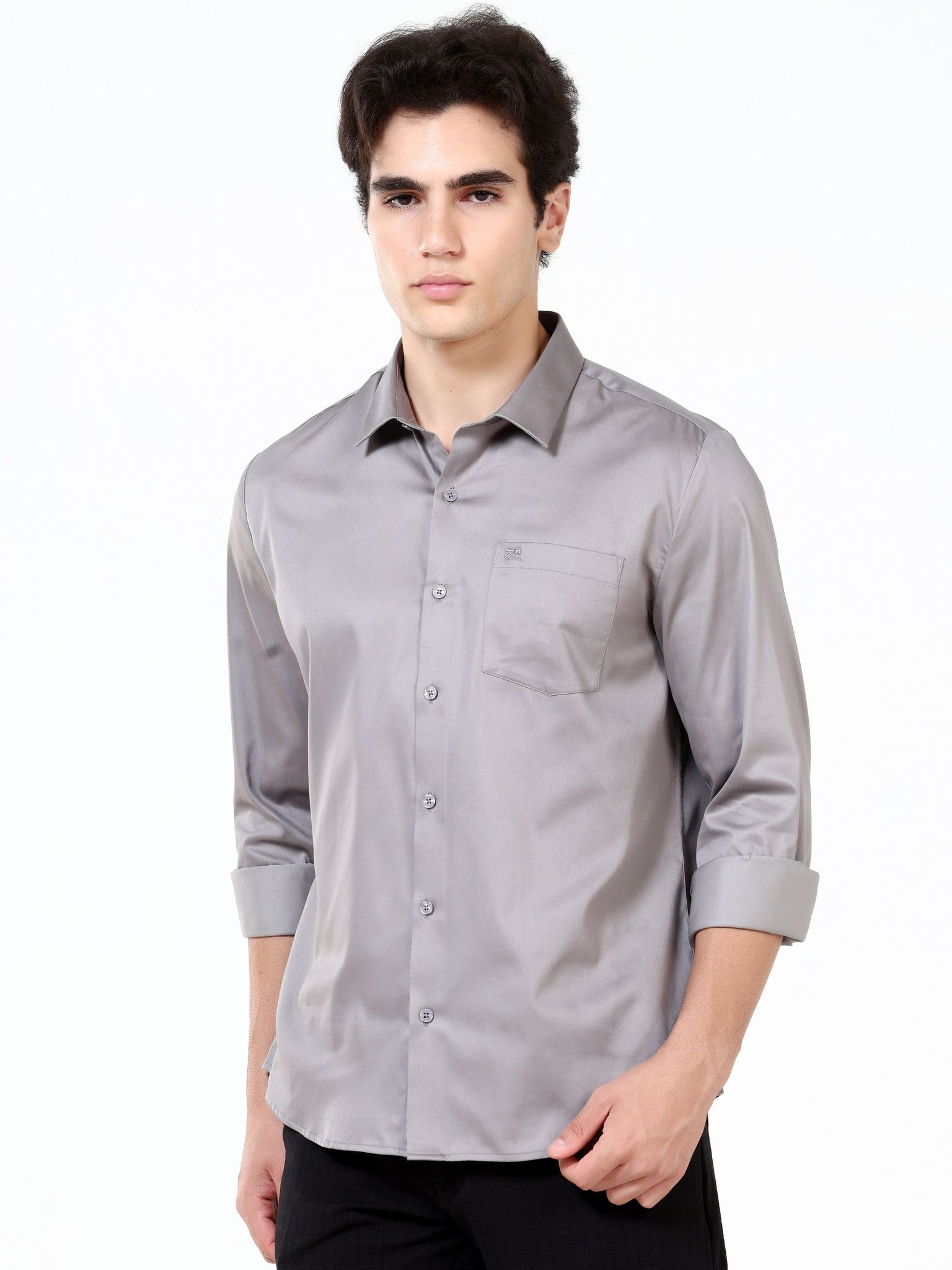 Graphite Grey Satin Solid Classic-S