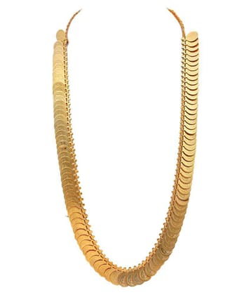 shankhraj mall Alloy Golden Long Haram Contemporary/Fashion Gold Plated Necklace - Golden