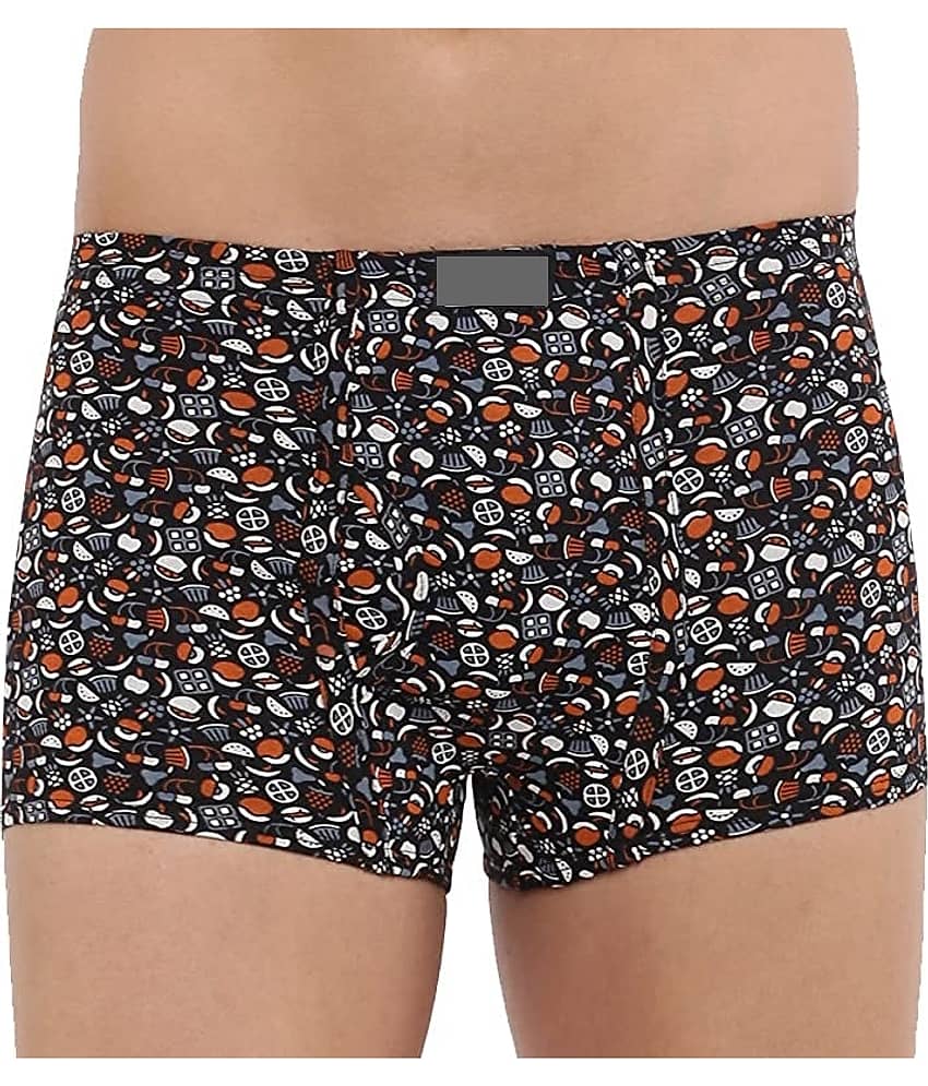 INNERO Pack of 1 Cotton Trunks For Men's ( Multicolor )