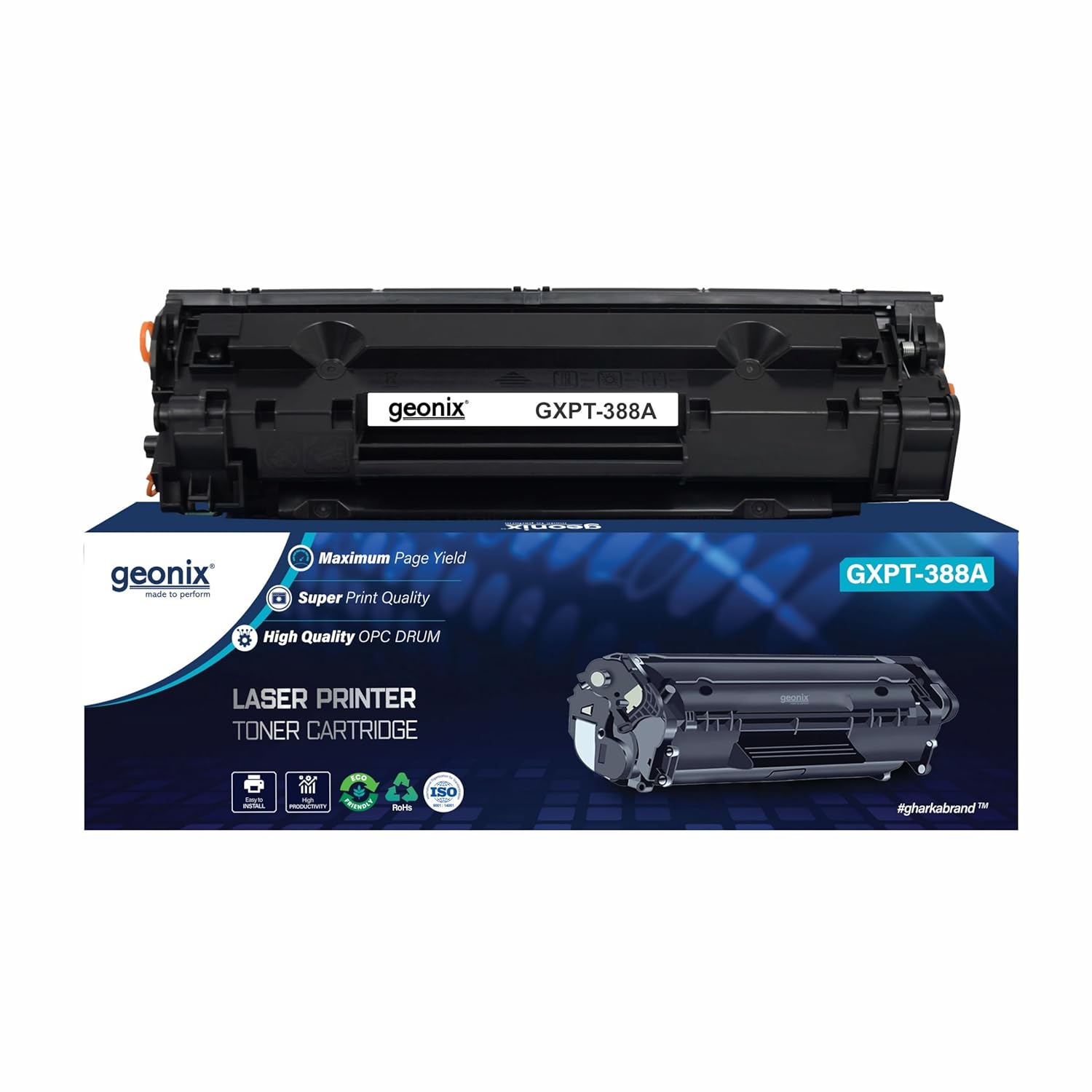 GEONIX Printer Toner Cartridge 388A Compatible with HP Laserjet P1007/P1008/P1106/P1108 Laserjet Pro M1136/1213NF/1216NFN/M126A/M1218NFS MFP/M126NW/M128FP/M128FN/M128FW/M226DW/M226DN/M202DW/M202N